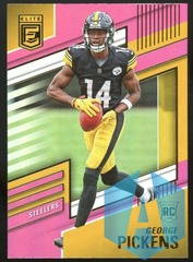 2022 Panini Donruss Elite George Pickens Pink Parallel Rookie #125